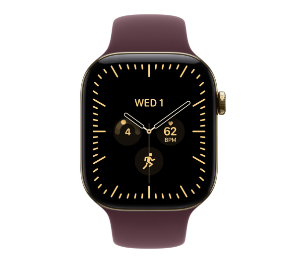 Apple Watch 12 42/Żywe złoto Tytan/Burgundowy Pasek S/M 5G - 1594079 - zdjęcie 2